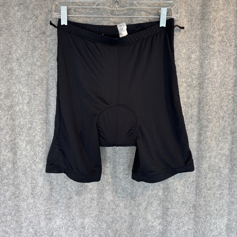 Canari Padded Cycling Biking Shorts Women's Size Large Black Elastic Legs